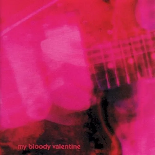 Original pink and magenta album cover for Loveless by My Bloody Valentine
