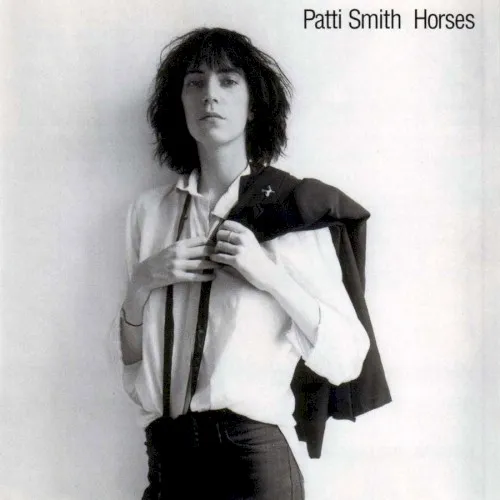 Original black-and-white album cover for Horses by Patti Smith